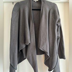Gray size medium lots of detail cardigan sweater